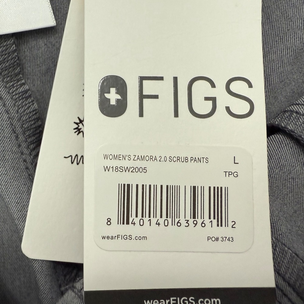 FIGS NWT Zamora 2.0 Scrub Pants Women Large Graphite Grey Jogger PO 3743 - Picture 5 of 12